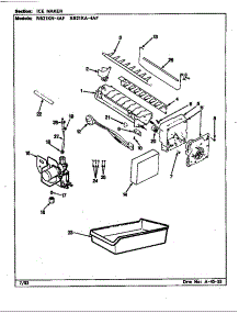 Ice Maker (Rb21ka4af / Bg76c) (Rb21ka4af / Cg78a) (Rb21kn4af / Bg75c) (Rb21kn4af / Cg77a) parts for Magic Chef Top-Mount Refrigerator RB21KN4AF/BG76C from AppliancePartsPros.com