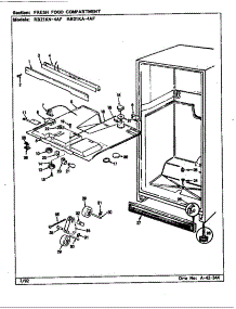 Fresh Food Compartment (Rb21ka4af / Bg76c) (Rb21ka4af / Cg78a) (Rb21kn4af / Bg75c) (Rb21kn4af / Cg77a) parts for Magic Chef Top-Mount Refrigerator RB21KN4AF/BG76C from AppliancePartsPros.com