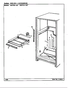 Shelves & Accessories (Rb21ka4af / Bg76c) (Rb21ka4af / Cg78a) (Rb21kn4af / Bg75c) (Rb21kn4af / Cg77a) parts for Magic Chef Top-Mount Refrigerator RB21KN4AF/BG76C from AppliancePartsPros.com