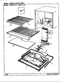 Freezer Compartment (Rb21ka4af / Bg76c) (Rb21ka4af / Cg78a) (Rb21kn4af / Bg75c) (Rb21kn4af / Cg77a) parts for Magic Chef Top-Mount Refrigerator RB21KN4AF/BG76C from AppliancePartsPros.com