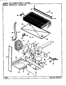 Unit Compartment & System (Rb21ka4af / Bg76c) (Rb21ka4af / Cg78a) (Rb21kn4af / Bg75c) (Rb21kn4af / Cg77a) parts for Magic Chef Top-Mount Refrigerator RB21KN4AF/BG76C from AppliancePartsPros.com