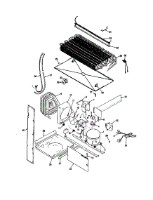 Unit Compartment And System parts for Magic Chef Top-Mount Refrigerator RB15MN-0A/CG06B from AppliancePartsPros.com