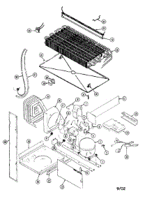 Unit Compartment & System parts for Magic Chef Top-Mount Refrigerator RB19KA-2AD-BL52A from AppliancePartsPros.com