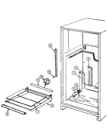 Shelves & Accessories parts for Magic Chef Top-Mount Refrigerator RB214RFV/DG79A from AppliancePartsPros.com