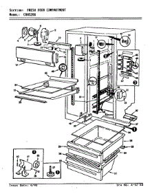 Fresh Food Compartment (Cnns208 / 9T01b) parts for Maytag Refrigerator CNNS208H/9T01B from AppliancePartsPros.com