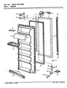 Fresh Food Door parts for Maytag Refrigerator CNNS208H/9T01B from AppliancePartsPros.com