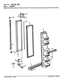 Freezer Door (Cnns208 / 9T01b) parts for Maytag Refrigerator CNNS208H/9T01B from AppliancePartsPros.com