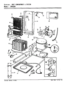 Unit Compartment & System (Cnns208 / 9T01b) parts for Maytag Refrigerator CNNS208H/9T01B from AppliancePartsPros.com