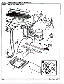 Unit Compartment & System parts for Maytag Refrigerator RB17HA-3A/9B50A from AppliancePartsPros.com