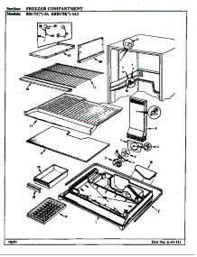 Freezer Compartment parts for Maytag Refrigerator RB17HA-3A/9B50A from AppliancePartsPros.com