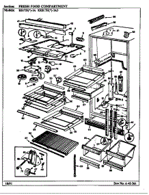 Fresh Food Compartment parts for Maytag Refrigerator RB17HN-3A/9B50A from AppliancePartsPros.com