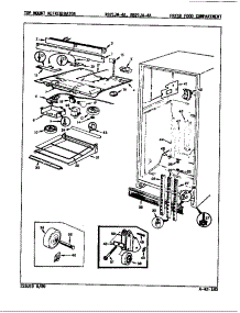 Fresh Food Compartment (Rb21ja-4A / 9A24a) (Rb21jn-4A / 9A23a) parts for Magic Chef Refrigerator RB21JN-4A/9A24A from AppliancePartsPros.com