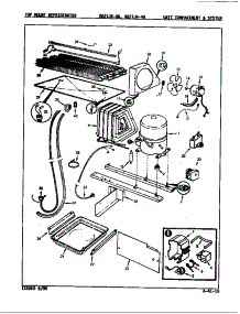Unit Compartment & System (Rb21ja-4A / 9A24a) (Rb21jn-4A / 9A23a) parts for Magic Chef Refrigerator RB21JN-4A/9A24A from AppliancePartsPros.com