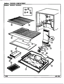 Freezer Compartment (Rb194pa / De76a) (Rb194pv / De75a) parts for Magic Chef Refrigerator RB194PA/DE75A from AppliancePartsPros.com