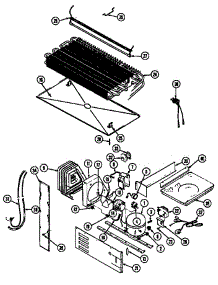 Unit Compartment & System parts for Maytag Refrigerator RTD2100CGE/DF75A from AppliancePartsPros.com