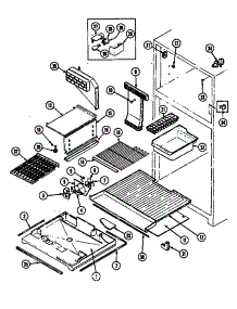 Freezer Compartment parts for Maytag Refrigerator RTD2100CGE/DF75A from AppliancePartsPros.com