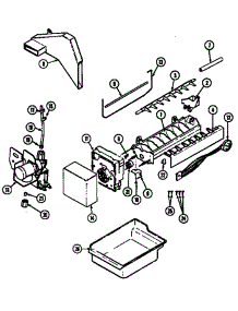 Optional Ice Maker Kit (Ice-25) parts for Maytag Refrigerator RTD2100CGE/DF75A from AppliancePartsPros.com