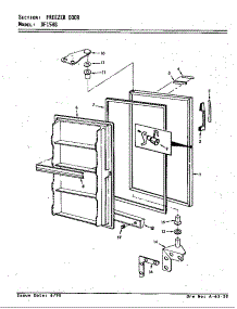 Freezer Door parts for Maytag Refrigerator DF15HS/V5ZUL from AppliancePartsPros.com