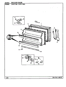 Freezer Door parts for Maytag Refrigerator CNNT174K/BF31C from AppliancePartsPros.com