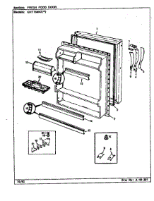 Fresh Food Door parts for Maytag Refrigerator GNT15M42A/CF01A from AppliancePartsPros.com