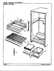 Shelves & Accessories parts for Maytag Refrigerator GNT15M82/CF15A from AppliancePartsPros.com