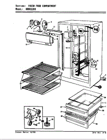 Fresh Food Compartment parts for Maytag Refrigerator HRNS2209/AP31A from AppliancePartsPros.com