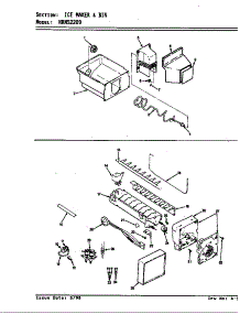 Ice Maker & Bin parts for Maytag Refrigerator HRNS2209/AP31A from AppliancePartsPros.com