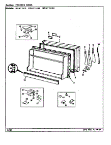 Freezer Door (Hrnt1515 / Bf09e) (Hrnt1515 / Bf09f) (Hrnt1515a / Bf10e) (Hrnt1515h / Bf11e) (Hrnt1515a / Bf11e) parts for Maytag Refrigerator HRNT1515A/BF11E from AppliancePartsPros.com