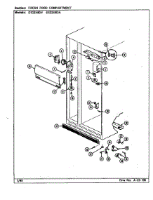 Fresh Food Compartment parts for Maytag Refrigerator GS22X8DV-DR33A from AppliancePartsPros.com
