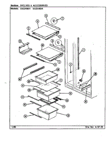 Shelves & Accessories parts for Maytag Refrigerator GS22X8DV-DR33A from AppliancePartsPros.com