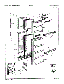 Freezer Door parts for Maytag Refrigerator NNS208J/8L36A from AppliancePartsPros.com