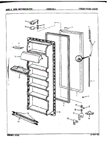 Fresh Food Door parts for Maytag Refrigerator NNS208J/8L36A from AppliancePartsPros.com