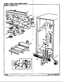 Fresh Food Compartment (Rb19ka-4A / Bg64a) (Rb19ka-4A / Bg65a) (Rb19kn-4A / Bg64a) (Rb19kn-4A / Bg65a) parts for Magic Chef Top-Mount Refrigerator RB19KY-4A/BG64A from AppliancePartsPros.com