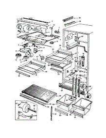 Fresh Food Compartment parts for Magic Chef Top-Mount Refrigerator RB21HA-3A/8C74A from AppliancePartsPros.com