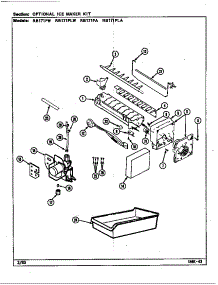 Optional Ice Maker Kit (Rb171pa / Dg23a) (Rb171pla / Dg24a) (Rb171plw / Dg22a) (Rb171pw / Dg21a) parts for Magic Chef Top-Mount Refrigerator RB171PA/DG21A from AppliancePartsPros.com