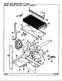 Unit Compartment & System (Rb171pa / Dg23a) (Rb171pla / Dg24a) (Rb171plw / Dg22a) (Rb171pw / Dg21a) parts for Magic Chef Top-Mount Refrigerator RB171PA/DG21A from AppliancePartsPros.com