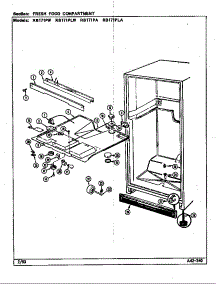 Fresh Food Compartment (Rb171pa / Dg23a) (Rb171pla / Dg24a) (Rb171plw / Dg22a) (Rb171pw / Dg21a) parts for Magic Chef Top-Mount Refrigerator RB171PA/DG21A from AppliancePartsPros.com