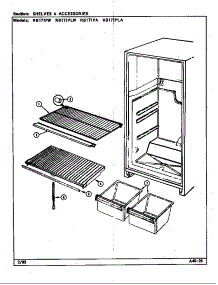 Shelves & Accessories (Rb171pa / Dg23a) (Rb171pla / Dg24a) (Rb171plw / Dg22a) (Rb171pw / Dg21a) parts for Magic Chef Top-Mount Refrigerator RB171PA/DG21A from AppliancePartsPros.com