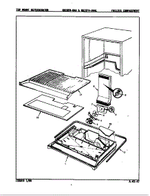 Freezer Compartment parts for Magic Chef Top-Mount Refrigerator RB15FN-0AA/7C11A from AppliancePartsPros.com