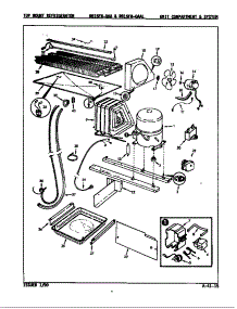 Unit Compartment & System parts for Magic Chef Top-Mount Refrigerator RB15FN-0AA/7C11A from AppliancePartsPros.com