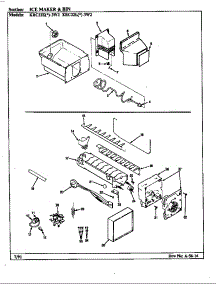 Ice Maker & Bin parts for Maytag Refrigerator KRC22KA3W2/AP36A from AppliancePartsPros.com
