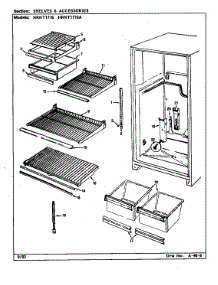 Shelves & Accessories parts for Maytag Refrigerator HRNT1716A/BF33D from AppliancePartsPros.com