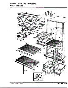 Fresh Food Compartment parts for Maytag Refrigerator HRNT1906A/AF53A from AppliancePartsPros.com