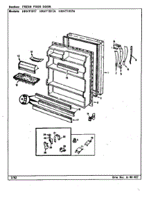 Fresh Food Door parts for Maytag Refrigerator HRNT1917H/BF64C from AppliancePartsPros.com