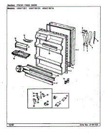 Fresh Food Door parts for Maytag Refrigerator HRNT1917H/CL53A from AppliancePartsPros.com