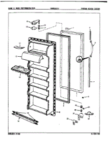 Fresh Food Door parts for Maytag Refrigerator NNS207JH/8L34A from AppliancePartsPros.com