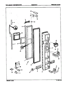 Freezer Door parts for Maytag Refrigerator NDNS229JA/8N44A from AppliancePartsPros.com