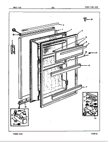 Fresh Food Door parts for Maytag Refrigerator RC5/85S00 from AppliancePartsPros.com