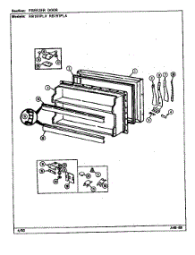 Freezer Door parts for Magic Chef Refrigerator RB191PLV/DE69A from AppliancePartsPros.com