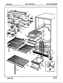 Fresh Food Compartment parts for Magic Chef Refrigerator RB17EN-2AF/7C06A from AppliancePartsPros.com